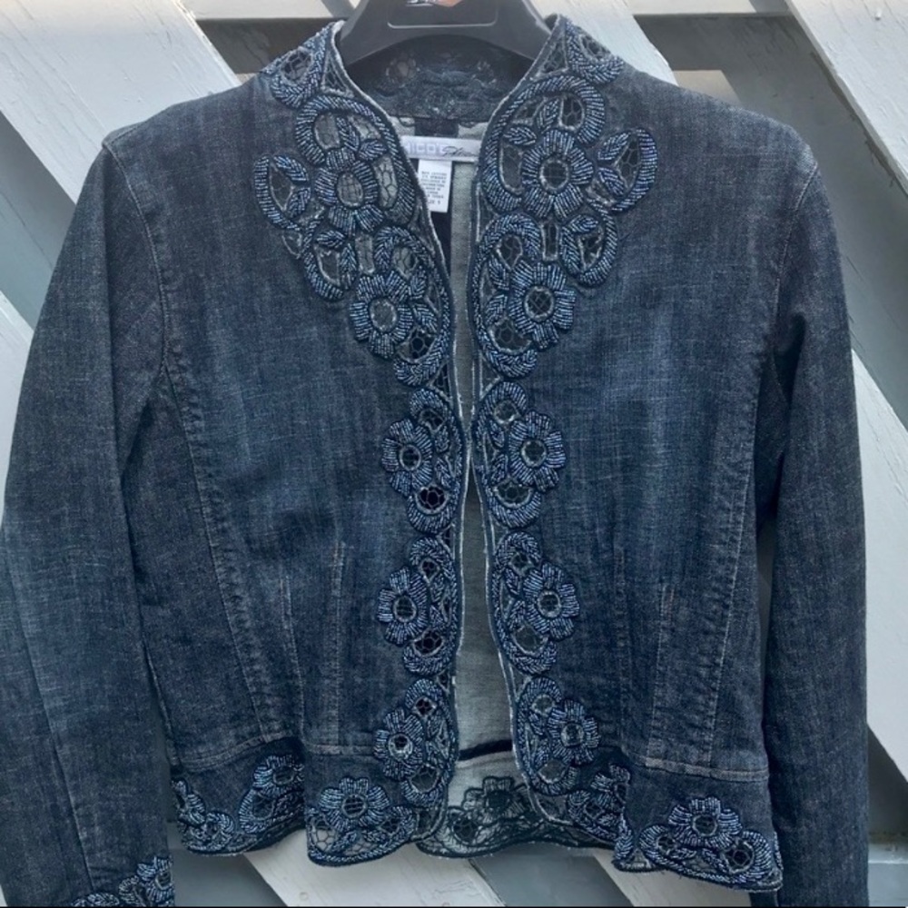 Chico’s Platinum Jean Jacket